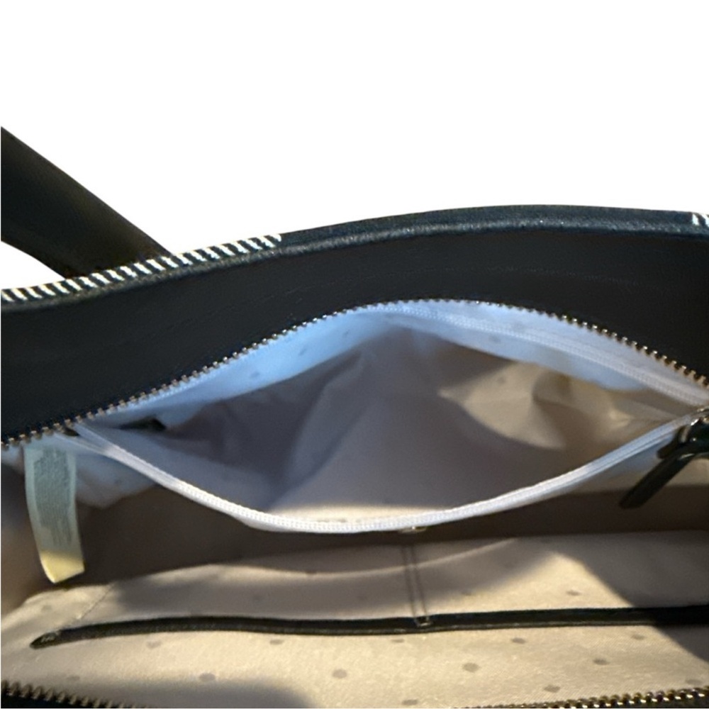 Kate Sade New York Cameron Street Candace Satchel, Black/White Plaid - Picture 5 of 8